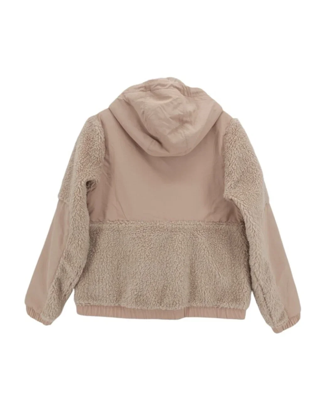 PATAGONIA Women's Shelled Retro-X Pullover Hooded Sherpa Jacket STPE Beige SMALL - Picture 3 of 8